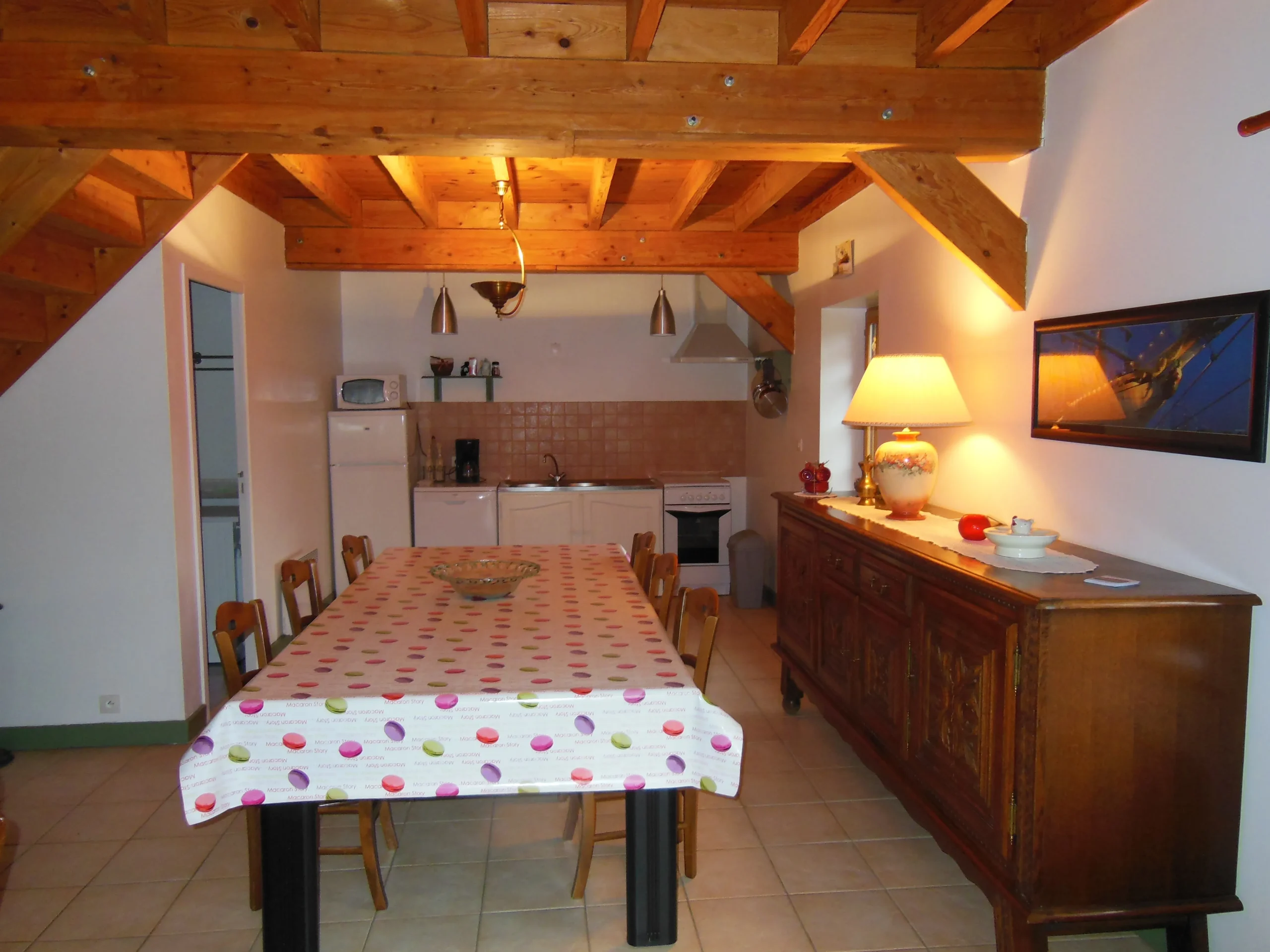 Cuisine séjour petite maison La Forge Vimbert